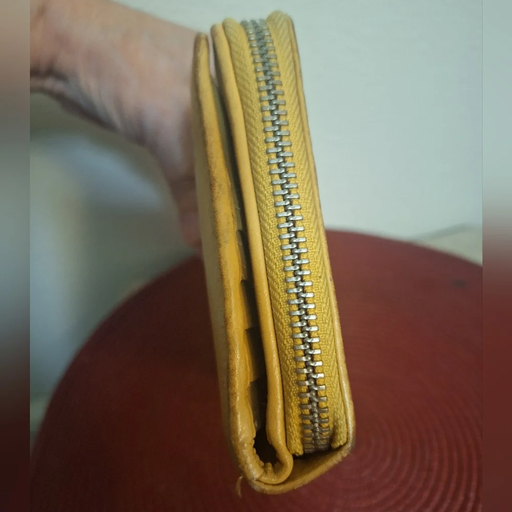 Yellow  And Floral Women's Wallet